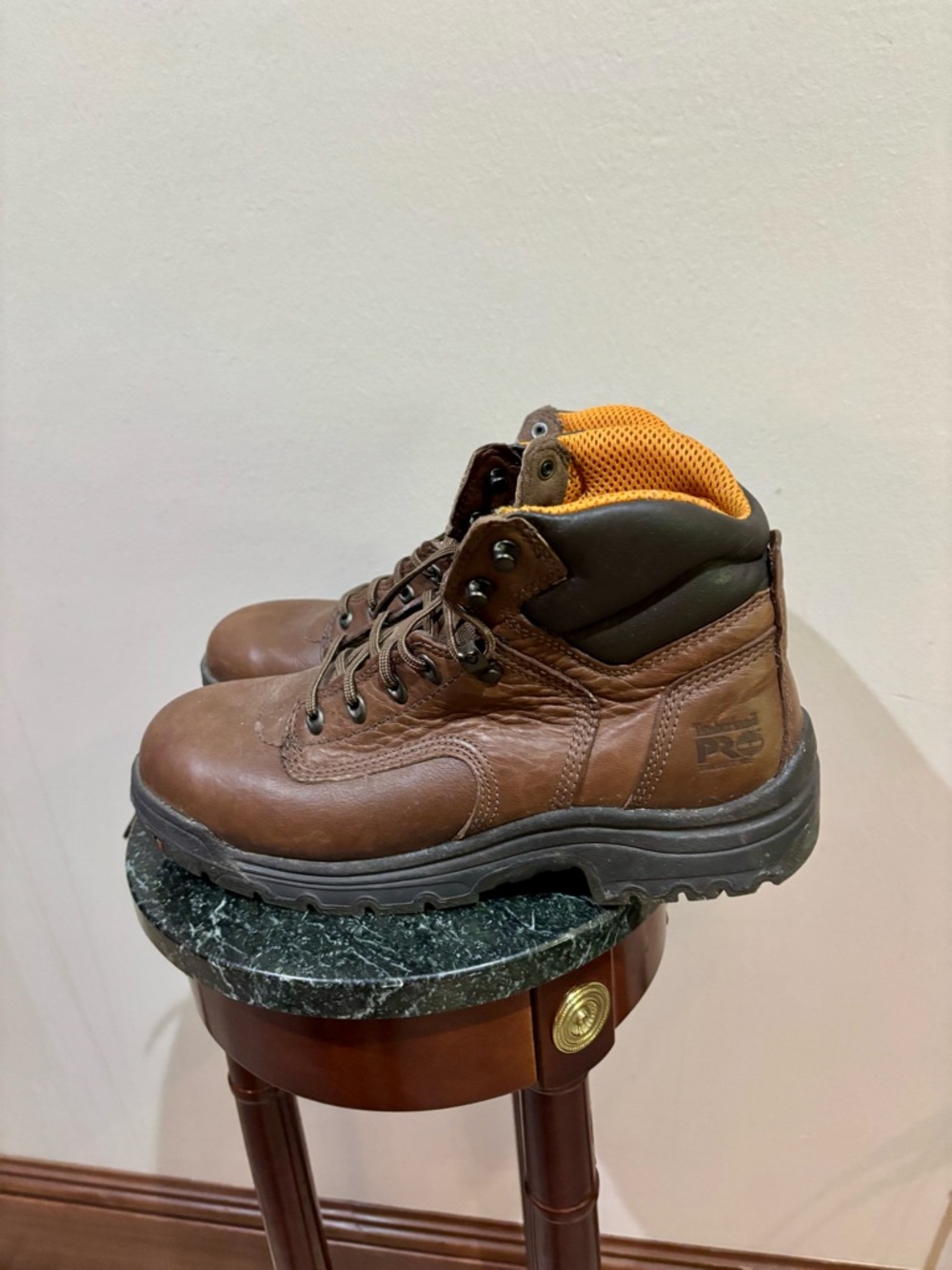 Timberland PRO Men’s Brown Leather Work Boots Size 10 - Picture 7 of 7